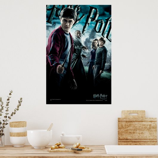 Poster Harry Potter avec Dumbledore Ron et Hermione 1 (Cuisine)