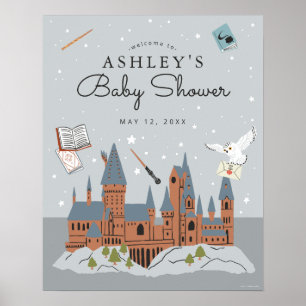 Poster Harry Potter Baby Shower Château de Poudlard