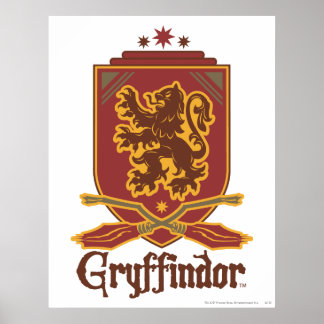 Poster Harry Potter | Badge Gryffindor QUIDDITCH™