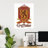 Poster Harry Potter | Badge Gryffindor QUIDDITCH™ (Bureau à domicile)