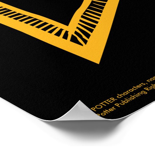 Poster Harry Potter | Bannière Monogramme Gryffindor (Coin)