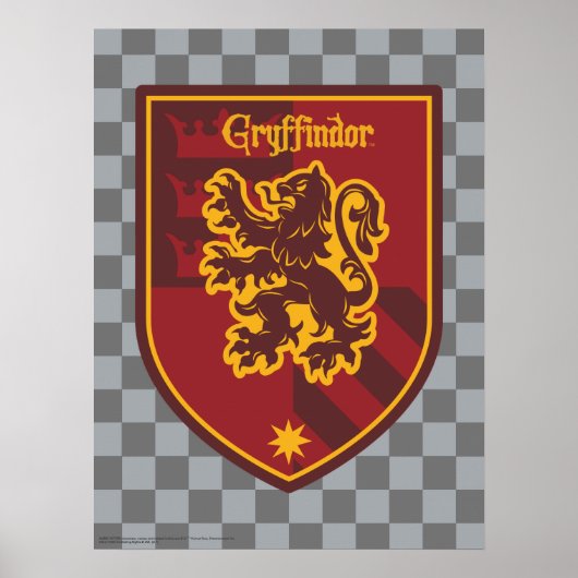 Poster Harry Potter | Blason de fierté de la maison Gryff (Devant)