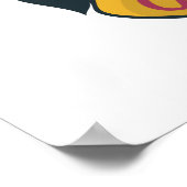 Poster Harry Potter | Blason de Gryffondor Or et Rouge (Coin)