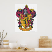 Poster Harry Potter | Blason de Gryffondor Or et Rouge (Cuisine)