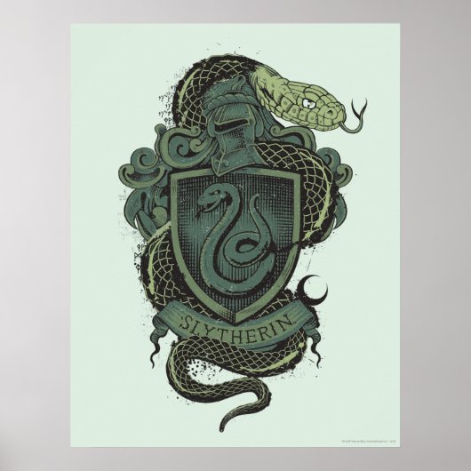 Poster Harry Potter | Blason de Serpentard (Devant)