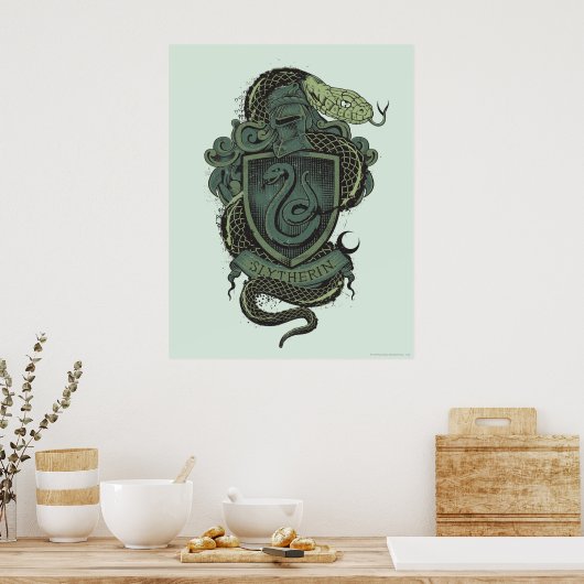 Poster Harry Potter | Blason de Serpentard (Cuisine)