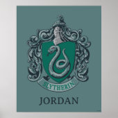 Poster Harry Potter | Blason de Serpentard Vert (Devant)