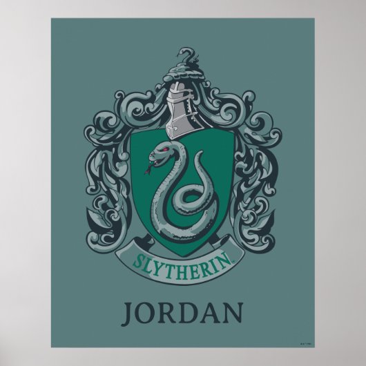 Poster Harry Potter | Blason de Serpentard Vert (Devant)
