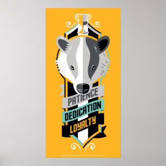 Poster Harry Potter | Blason des qualités de la maison PO