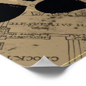 Poster Harry Potter | CARTE DIRIGÉE™ Empreintes de pas (Coin)