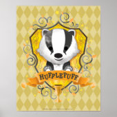 Poster Harry Potter | Charme HUFFLEPUFF™ Crest (Devant)