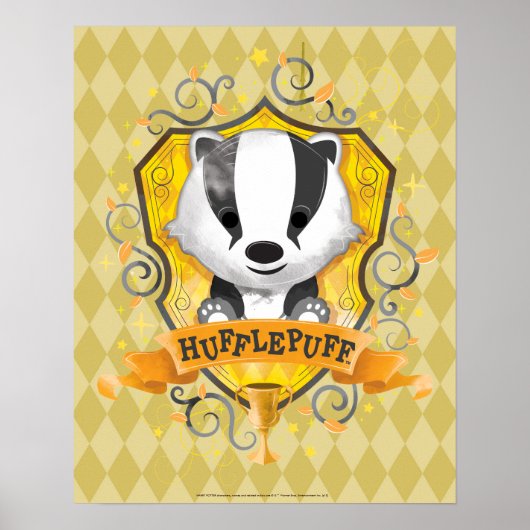 Poster Harry Potter | Charme HUFFLEPUFF™ Crest (Devant)