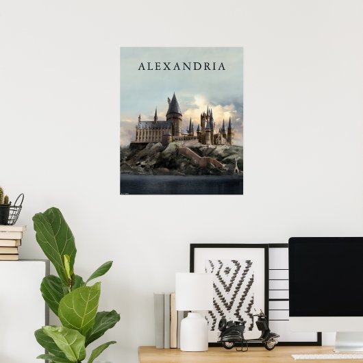 Poster Harry Potter | Château de Poudlard de jour (Bureau à domicile)