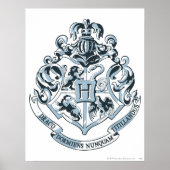 Poster Harry Potter | Cimier de Poudlard - Bleu (Devant)
