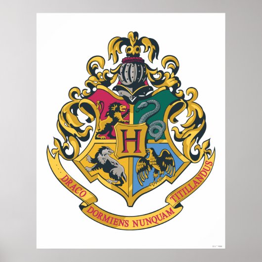 Poster Harry Potter| Cimier de Poudlard - Couleur complèt (Devant)