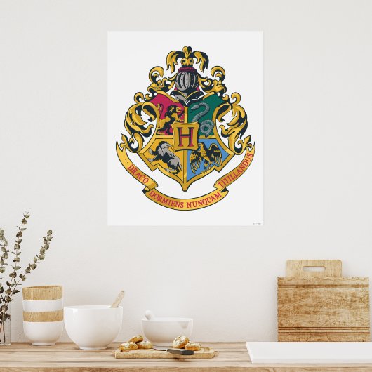 Poster Harry Potter| Cimier de Poudlard - Couleur complèt (Cuisine)