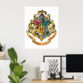 Poster Harry Potter| Cimier de Poudlard - Couleur complèt (Bureau à domicile)
