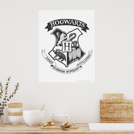 Poster Harry Potter | Cimier de Poudlard rétro (Cuisine)