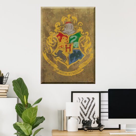 Poster Harry Potter | Cimier de Poudlard rustique (Bureau à domicile)