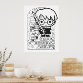 Poster HARRY POTTER™ Coloration personnalisée pour l'anni (Cuisine)