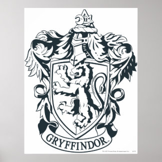 Poster Harry Potter | Croquis pochoir Gryffondor
