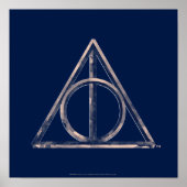 Poster Harry Potter | Deathly Hallows Watercolor (Devant)