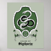 Poster HARRY POTTER™ | Délicat croquis SLYTHERIN™ Crest (Devant)