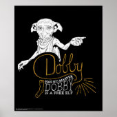 Poster Harry Potter | Dobby N'A Pas De Maître (Devant)