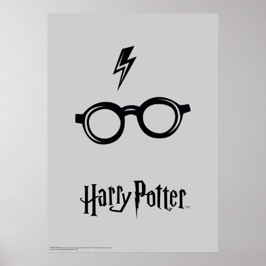 Poster Harry Potter | Éclair de voiture et lunettes (Devant)