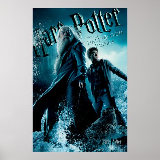 Poster Harry Potter et Dumbledore sur les rochers 1 (Devant)