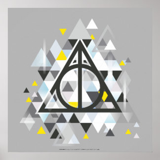 Poster Harry Potter | Geometric Deathly Hallows
