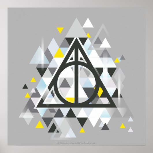 Poster Harry Potter | Geometric Deathly Hallows (Devant)
