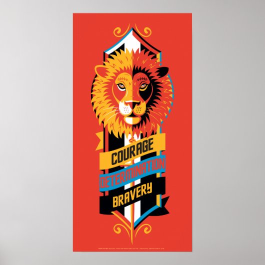 Poster Harry Potter | GRYFFINDOR™ Blason de la Maison des (Devant)