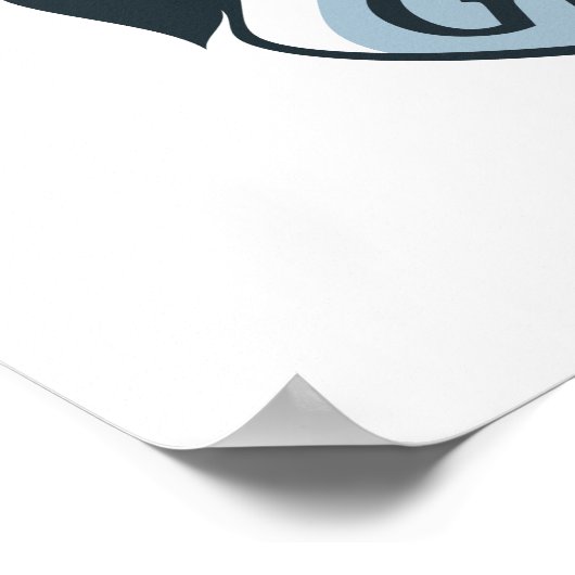 Poster Harry Potter | Gryffindor Crest Blue (Coin)