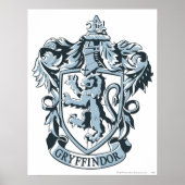 Poster Harry Potter | Gryffindor Crest Blue (Devant)