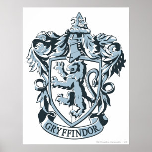 Poster Harry Potter   Gryffindor Crest Blue