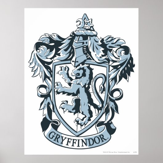 Poster Harry Potter | Gryffindor Crest Blue (Devant)