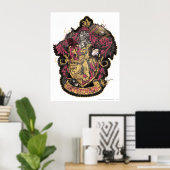 Poster Harry Potter | Gryffindor Crest - Détruit (Bureau à domicile)