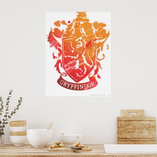 Poster Harry Potter | Gryffindor Crest - Splissé (Cuisine)