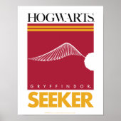 Poster Harry Potter | GRYFFINDOR™ House Quidditch Seeker (Devant)