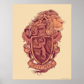 Poster Harry Potter | Gryffindor Lion Crest (Devant)