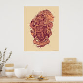 Poster Harry Potter | Gryffindor Lion Crest (Cuisine)