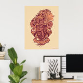 Poster Harry Potter | Gryffindor Lion Crest (Bureau à domicile)