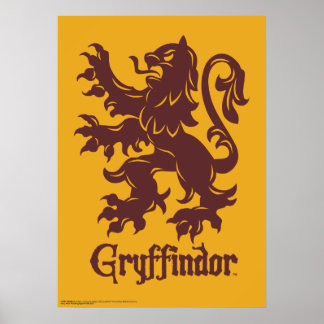 Poster Harry Potter | Gryffindor Lion Graphique