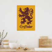 Poster Harry Potter | Gryffindor Lion Graphique (Cuisine)