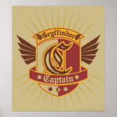 Poster Harry Potter | Gryffindor QUIDDITCH� Captain Emble (Devant)