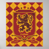 Poster Harry Potter | Gryffindor QUIDDITCH™ Crest (Devant)