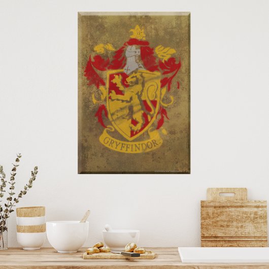 Poster Harry Potter | Gryffindor - Retro House Crest (Cuisine)