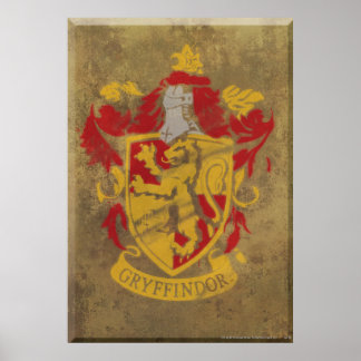 Poster Harry Potter | Gryffindor - Retro House Crest