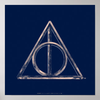 Poster Harry Potter | Hallows Mortels Aquarelle